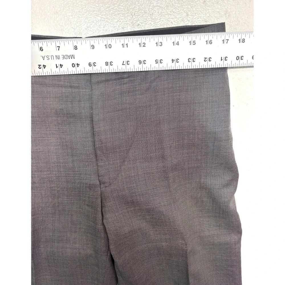 Joseph Abboud 44R 34x28 Slim Gray Micro Check 2pc Pant Suit All Season Wool USA